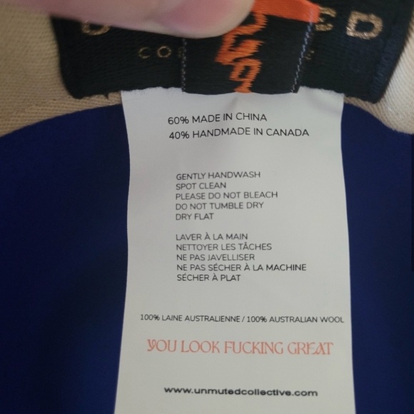 Unmuted-Ibiza Royal Blue Wide-Brim Hat - Picture 5 of 11